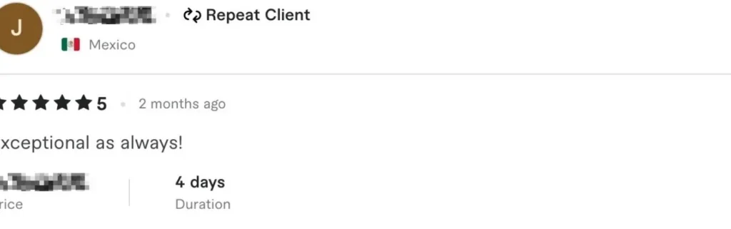 Client Review Testimonial